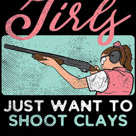 Skeet Shooting Sports Shoot Clays Girls by Toms Tee Store