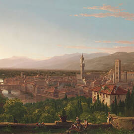View of Florence by Thomas Cole by Mango Art