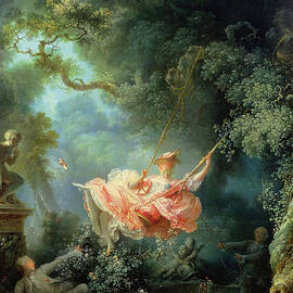 The Swing by Jean-Honore Fragonard  by Mango Art