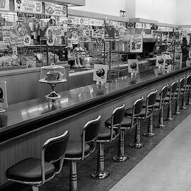 1950s 1960s Interior Of Lunch Counter by Vintage Images