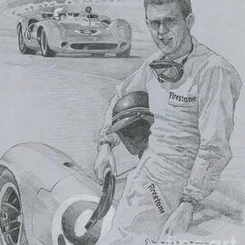 1966 Riverside Raceway California Lola T70 # 9 Steve McQueen by Yuriy Shevchuk