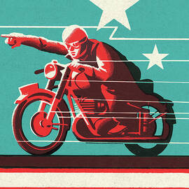 Racing Motorcycle by CSA Images