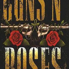 Guns N Roses Vintage Music Poster by World Art Collective