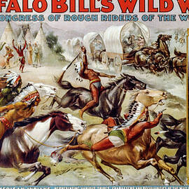 A congress of American Indians by Buffalo Bill's Wild West Show Poster
