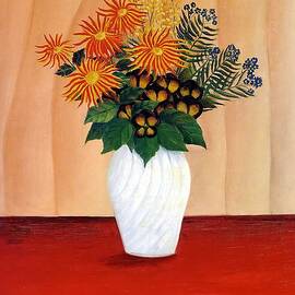 Bouquet Of Flowers Painting By Henri by Mango Art