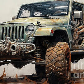 Car 2386 Jeep Wrangler Rubicon by Clark Leffler
