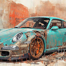 Car 2504 Porsche 911 GT2 RS by Clark Leffler