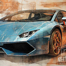 Car 3269 Lamborghini Huracan by Clark Leffler