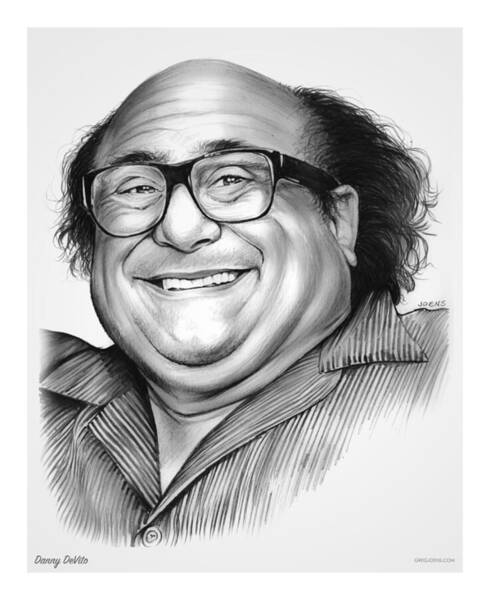 Wall Art - Drawing - Danny DeVito by Greg Joens