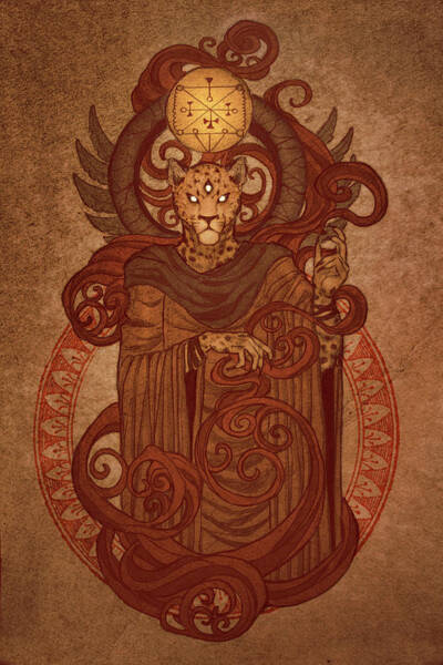 Wall Art - Drawing - Demons of Goetia - Ose by Cambion Art