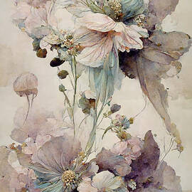 Flowers in light pastel by Sabantha