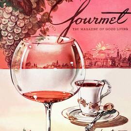 Gourmet Cover Illustration Of A Baccarat Balloon by Henry Stahlhut