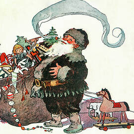 He was chubby and plump, a right jolly old elf by Jessie Wilcox Smith
