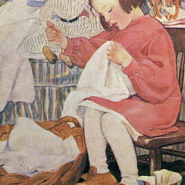 How doth the busy bee from A Child's Book of Old Verses 1910 by Jessie Wilcox Smith