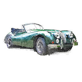 Jaguar XK140 by Peter Farago