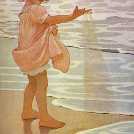 Little drops of water from A Child's Book of Old Verses 1910 by Jessie Wilcox Smith