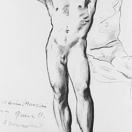 Man Standing, Hands on Head by John Singer Sargent
