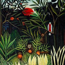 Monkeys And Parrot In The Virgin Forest by Bill Waterson