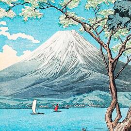 Mount Fuji From Lake Yamanaka Painting by Mango Art
