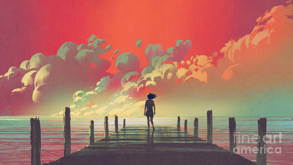Wall Art - Painting - My Dream Place by Tithi Luadthong