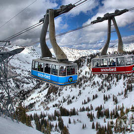 Snowbird Hidden Peak Trams by Adam Jewell