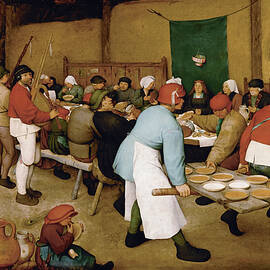 The Peasant Wedding by Pieter Brueghel the Elder by Mango Art