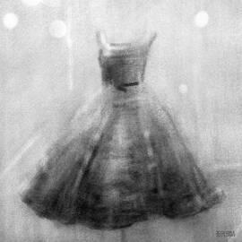 Vintage Black Dress Flaired Skirt by Beverly Brown